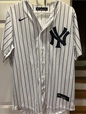 Nike MLB New York Yankees Home Pinstripe Jersey #45 Gerrit Cole M